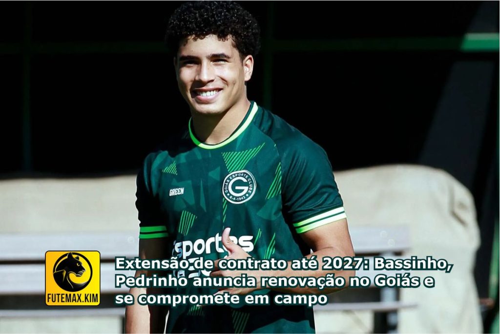Extensão de contrato até 2027: Bassinho, Pedrinho anuncia renovação no Goiás e se compromete em campo